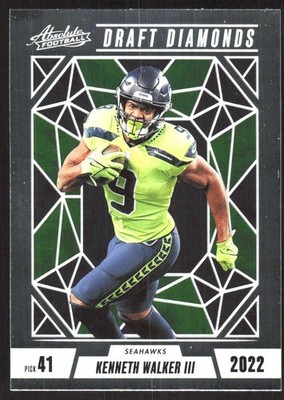 7775I 2024 Panini Absolute #DD-KWR Kenneth Walker III Draft Diamonds
