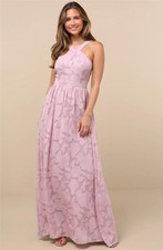 NWT lulus Love and Beyond Burnout Floral Maxi Dress
