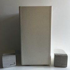 Bose Acoustimass 3 Series III White Subwoofer w/ Two Speakers
