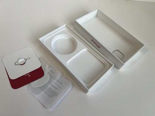 EMPTY BOX for iPhone 13 Red (No device) - Photo 2 sur 2