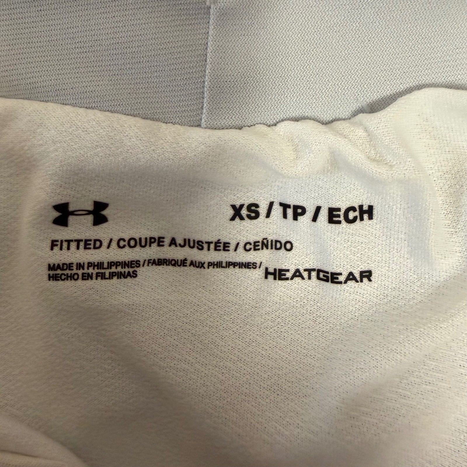 Under Armour Heatgear Fitted Athletic Shorts Gray XS thumbnail 3