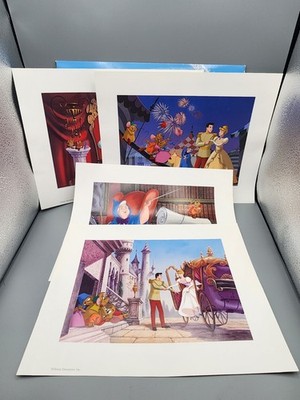 Disney Enterprises CINDERELLA II Dreams Do Come True. 4 Lithographs