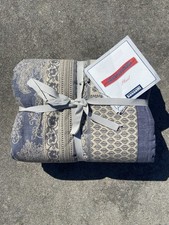 Bassetti Granfoulard Plaid blanket MATERA B1 blue gift idea with box