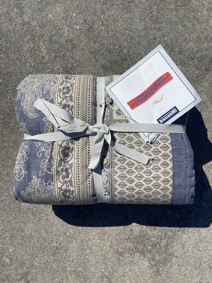 Bassetti Granfoulard Plaid blanket MATERA B1 blue gift idea with box