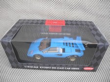 Kyosho 1/18 Lamborghini Countach LP500S Blue Diecast Model New Sealed