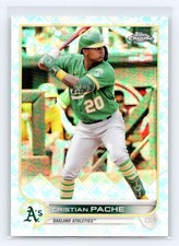 2022 Topps Chrome Logofractor Edition #33 Cristian Pache Oakland Athletics