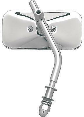 Emgo Universal Rectangular Mirror - Chopper - Die-Cast - 10mm Thread Motorcycle