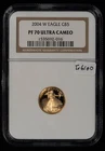 2004-W G$5 1/10 oz Gold American Eagle Proof - NGC PF 70 Ultra Cameo - SKU-G6100