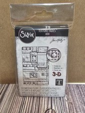 Sizzix MINI FOUNDRY Tim Holtz 3-D Texture Fades Embossing Folder 665634