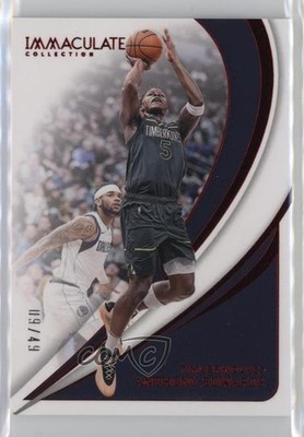 2023-24 Panini Immaculate Action Red 9/49 Anthony Edwards #81 0u3v