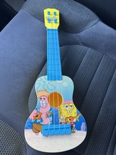 Nickelodeon SpongeBob SquarePants Kids Musical Toy Ukulele Blue Yellow 2023