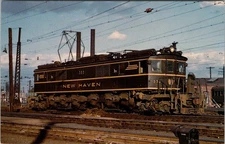 New Haven 352 Class EP-3 Electric Locomotive Train, Postcard 