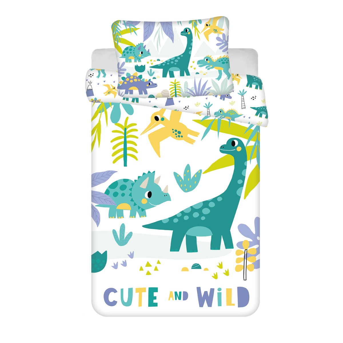 Dino Baby Bettwsche Set 100x135 - 40x60 cm Baumwolle Kinderbettwsche 4990₽