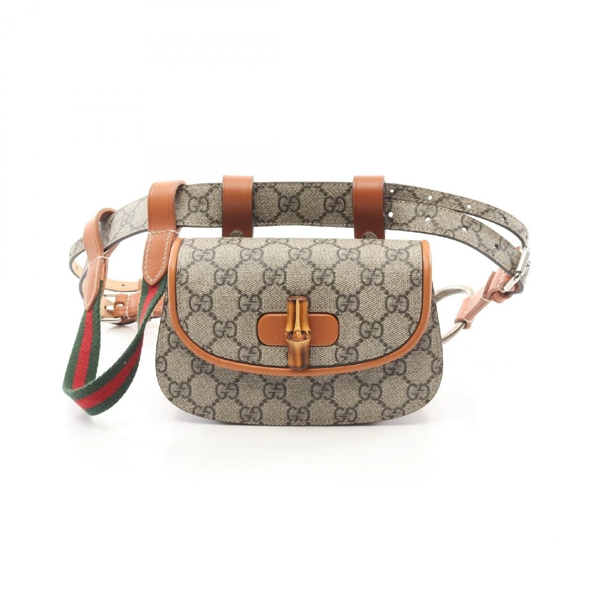 Mini sac ceinture GUCCI bambou 1947 toile enduite PVC 849072