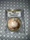 2005 PCGS  Gem Brilliant Uncirculated American Eagle Fine Silver Dollar-Toning*