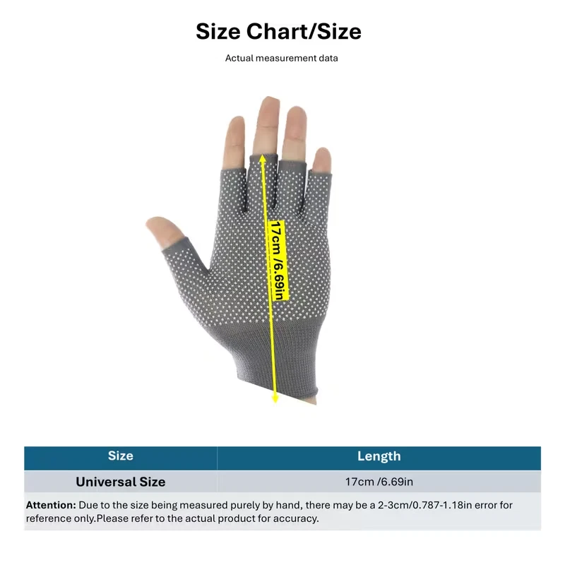 Compression Anti - Slip Half - Finger Gloves - Ideal for Daily Use (1 Pair)