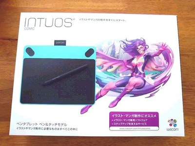 Wacom Intuos Comic Small CTH-490/B1 Mint Blue Graphics Tablet
