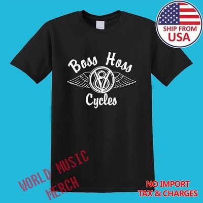 Boss Hoss Motorcycles Men's Black Grey Size S-5XL