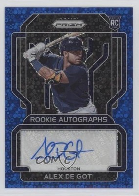 2022 Panini Prizm Rookie Blue Donut Circle 1/50 Alex De Goti #RA-AG Auto RC 0v0