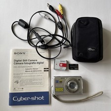 Sony Cyber-Shot DSC-W210 12.1MP 4x optical zoom CCD Vintage Digital Camera WORKS