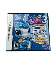 Littlest Pet Shop 3 Nintendo DS Game Biggest Stars Blue Team CIB Tested