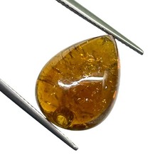 16.75 Cts Natural Tourmaline 18x13mm Pear Big Cabochon Untreated Loose Gemstone