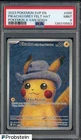 2021 Pokemon x Van Gogh SVP Pikachu Grey Felt Hat PSA 9