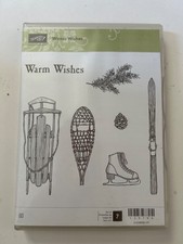 Stampin Up Winter Wishes Stamps Used Free Shipping