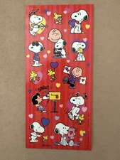 Peanuts Snoopy Heart Love Mail Stickers Sticker Sheet Charlie Lucy Schulz Hallma