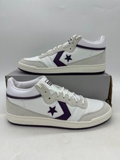 Converse Fastbreak Pro Men's Size 13 White Purple Athletic Shoes A08854C
