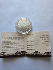 2015 Burundi African Lion 🦁 5000 Francs 1oz.999 Silver