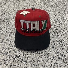 Vintage Italy Soccer National Team Adidas Snapback Hat World Cup Olympics NWT