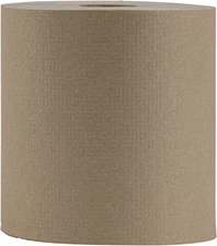 Boardwalk Hardwound Paper Towels, Nonperforated, 1-Ply, 8" X 800 Ft, Natural, 6 