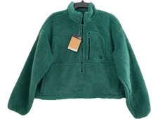 The North Face Women’s Extreme Pile 2 1/2-Zip Pullover Jacket Green XL NWT $150