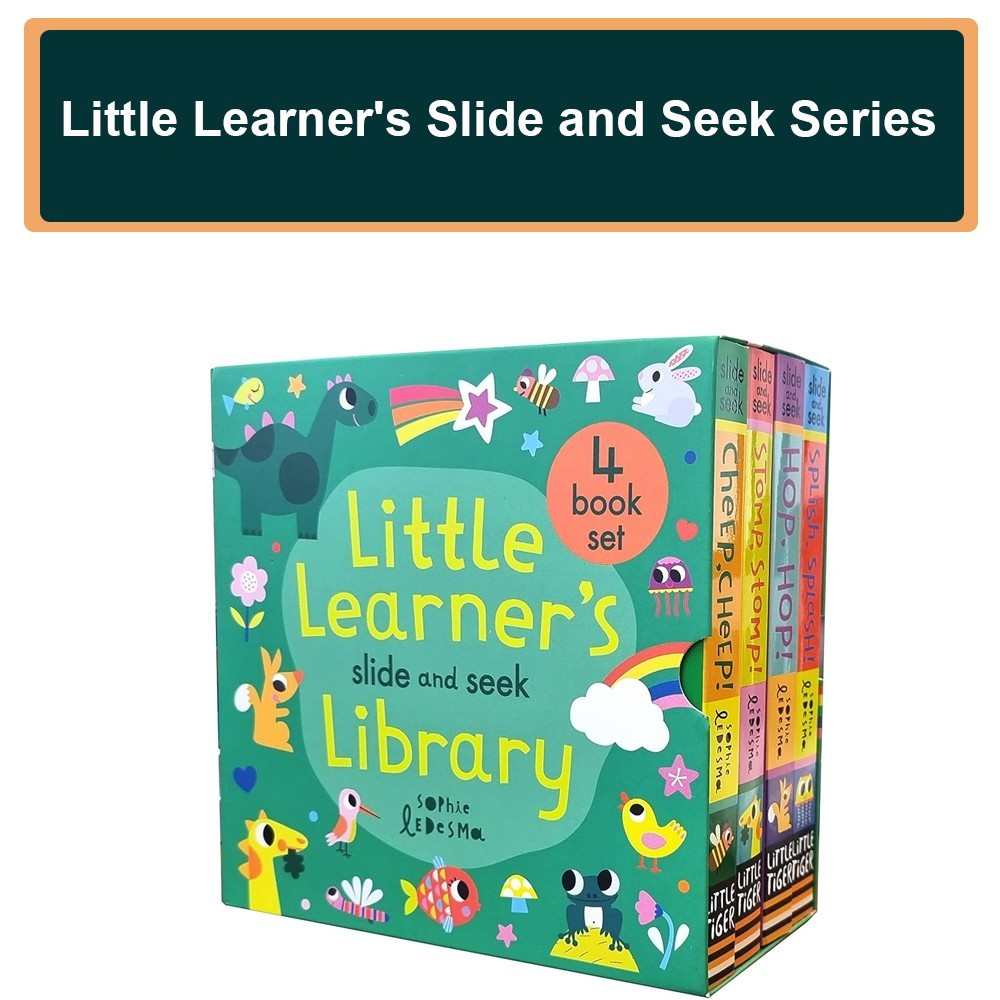 Sophie Ledesma Little Learner's Slide and Seek Series 4 Books Collection Set