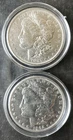 1891 and 1892 $1 Morgan Silver Dollars in Capsules