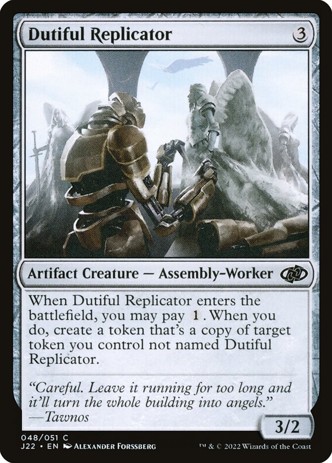 MTG Magic the Gathering Dutiful Replicator (48/835) Jumpstart 2022 NM