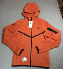 nike men's sportswear colorblock pullover hoodie electro orange
