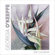 Wall Calendar 2027, Georgia O'Keeffe, 12 Months, Large Grid Design Featuring 12