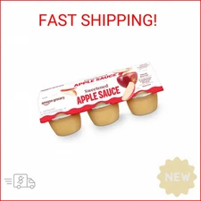 Amazon Grocery, Sweetened Apple Sauce, 4 Oz, Pack of 6 (Previously Happy Belly, 