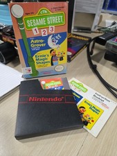 Nintendo Sesame Steet 1 2 3 Astro Grover & Ernie's Magic Shapes CIB