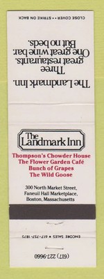 Matchbook Cover - The Landmark Inn Boston MA