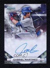 2023 Bowman Sterling Prospect Refractor 73/150 Gabriel Martinez #PA-GM Auto 0kv2