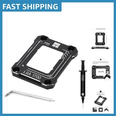 Effective CPU Bending Correction for Intel Chips: Black Aluminum Plate Included