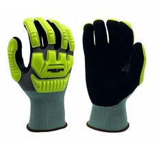 NEW Armor Guys 00-897 18G Kyorene Pro ANSI Abrasion 5 Palm Coated Work Gloves