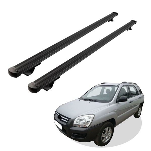 DachträGer Passend FüR Kia Sportage Ab Baujahr 2004-2009 V1 In Schwarz-image