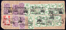1953 BURMA (MYANMAR) Multi-Stamp RANGOON REGISTERED Postal Cover to DENMARK