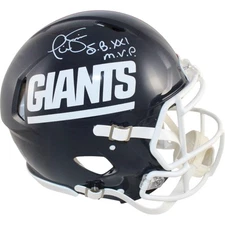 Phil Simms Autographed New York Giants Authentic TB SB MVP Helmet Beckkett 50973