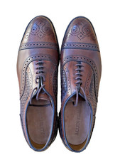 Allen Edmonds Mens Strand Weave Oxford Brown Chili 8876 US 9 D Made in USA NWOB