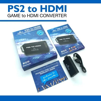 Kaico Edition - PlayStation 2 PS2 HDMI® Converter - PS2 to HDMI - YPbPr to HD